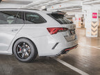 Rear Side Splitters V1 Skoda Octavia RS MK4 (2020-) - Carbon Look