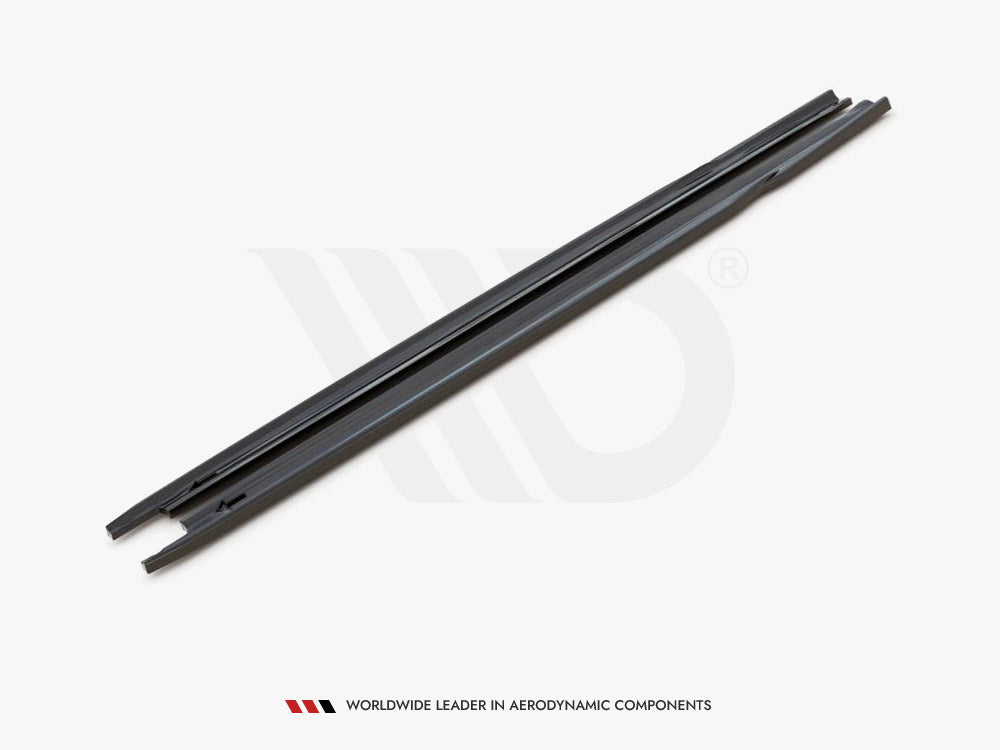 Side Skirts Diffusers V1 Skoda Octavia RS MK4 (2020-) - Carbon Look