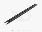 Side Skirts Diffusers V1 Skoda Octavia RS MK4 (2020-) - Carbon Look