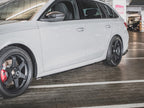 Side Skirts Diffusers V1 Skoda Octavia RS MK4 (2020-) - Carbon Look
