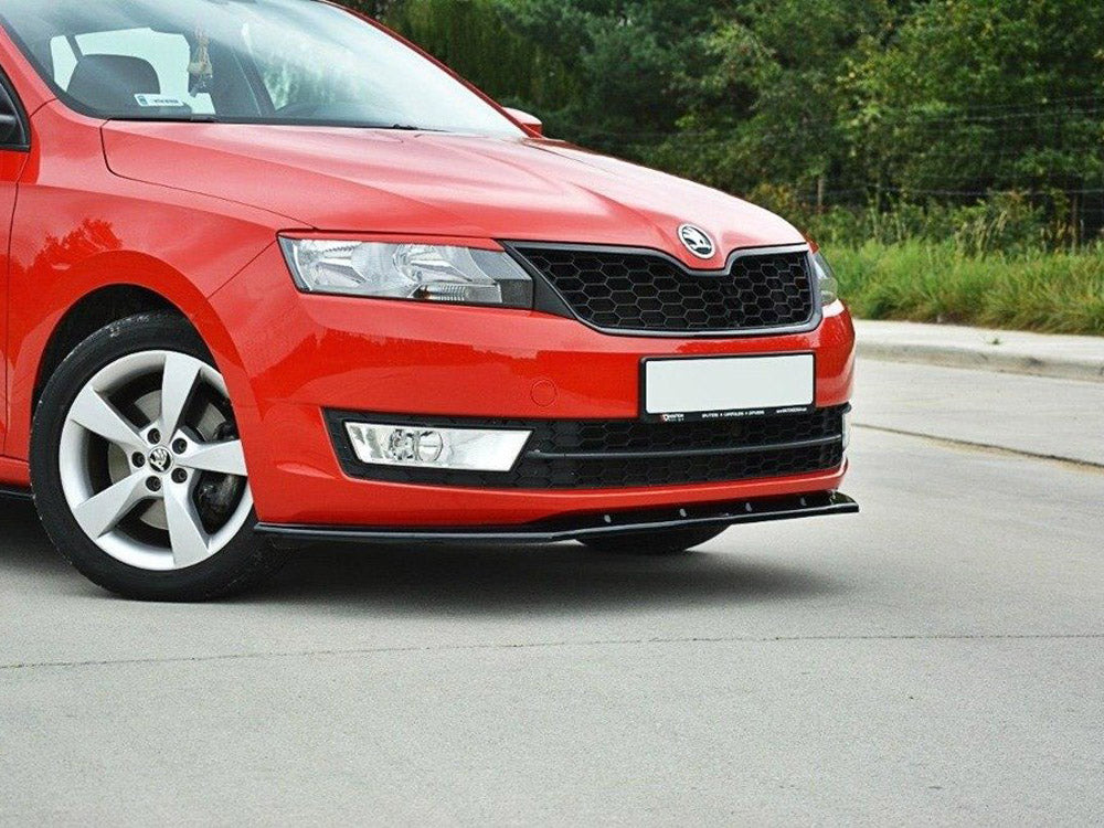 Front Splitter V2 Skoda Rapid - Textured