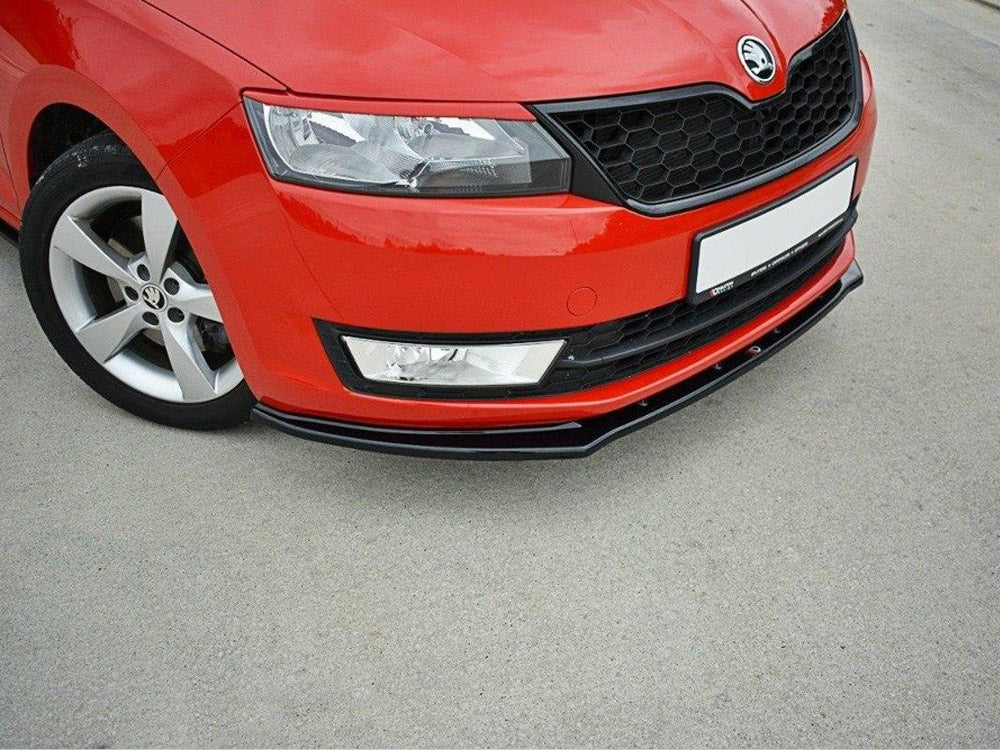 Front Splitter V2 Skoda Rapid - Textured