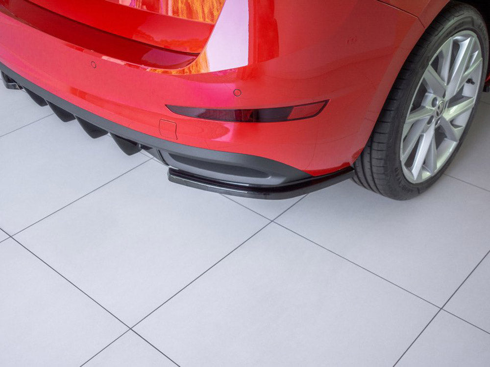 Rear Side Splitters Skoda Scala (2019-UP) - Carbon Look