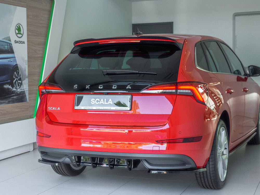 Rear Side Splitters Skoda Scala (2019-UP) - Carbon Look