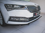Front Splitter V.1 Skoda Superb MK3 FL (2019-) - Carbon Look