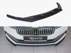 Front Splitter V.2 Skoda Superb MK3 FL (2019-) - Carbon Look
