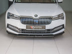 Front Splitter V.2 Skoda Superb MK3 FL (2019-) - Carbon Look