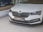 Front Splitter V.2 Skoda Superb MK3 FL (2019-) - Carbon Look