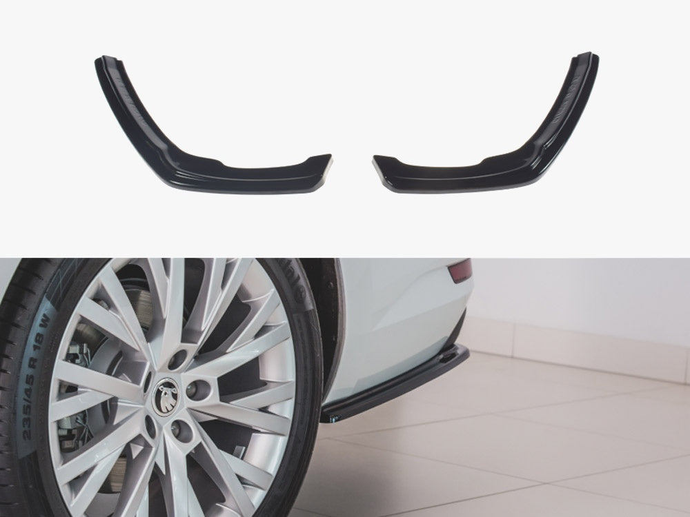 Rear Side Splitters Skoda Superb Liftback / Estate Mk3 Facelift