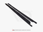 Side Skirts Diffusers Skoda Superb Mk3 FL (2019-) - Textured
