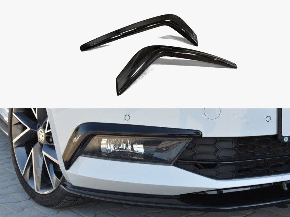 Frames For Lights Skoda Superb III - Carbon Look