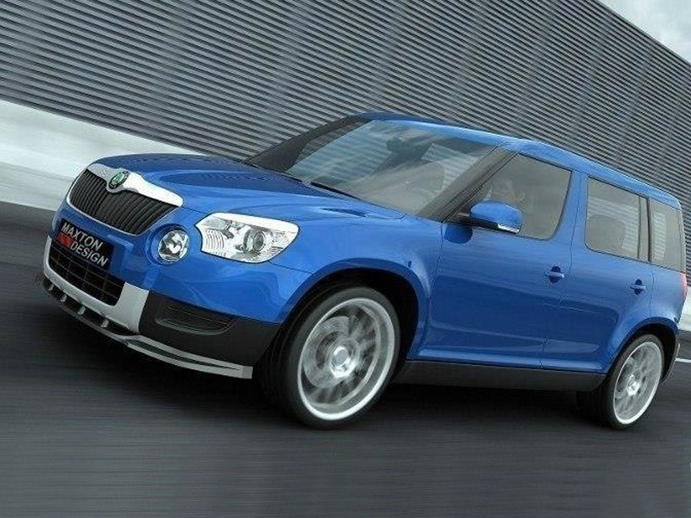 Front Splitter Skoda Yeti (2009-2013) - Carbon Look
