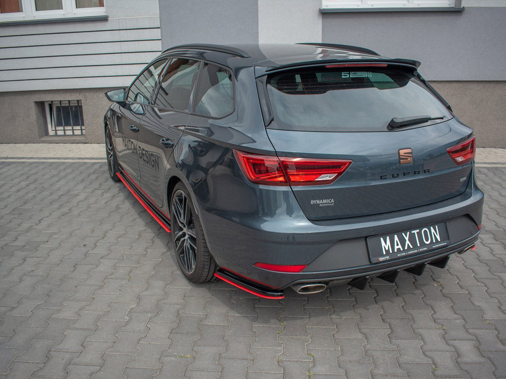 Rear Side Splitters V.4 Seat Leon Cupra Mk3 FL Sportstourer
