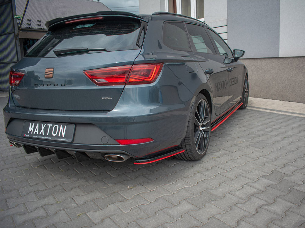 Rear Side Splitters V.4 Seat Leon Cupra Mk3 FL Sportstourer