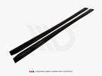 Side Skirts Diffusers SAAB 9-3 Turbo X / Aero Facelift - Carbon Look