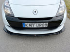 Front Splitter V.1 Renault CLIO MK3 RS Facelift (2009-2012) - Textured