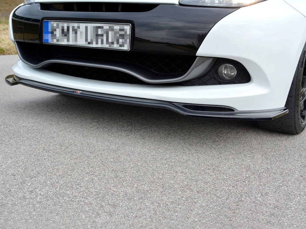 Front Splitter V.1 Renault CLIO MK3 RS Facelift (2009-2012) - Textured