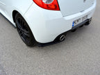 Rear Side Splitters Renault CLIO MK3 RS Facelift (2009-2012) - Textured
