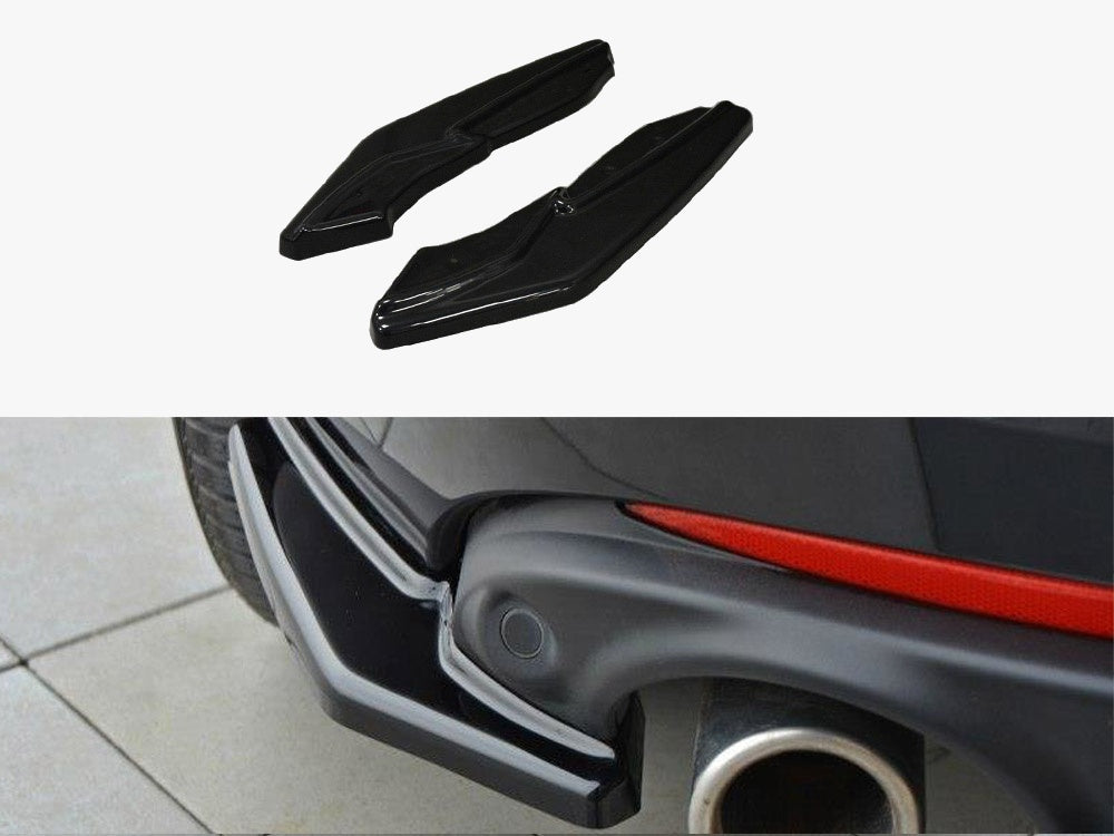 Rear Side Splitters Renault Laguna MK 3 Coupe (2008-2015) - Carbon Look