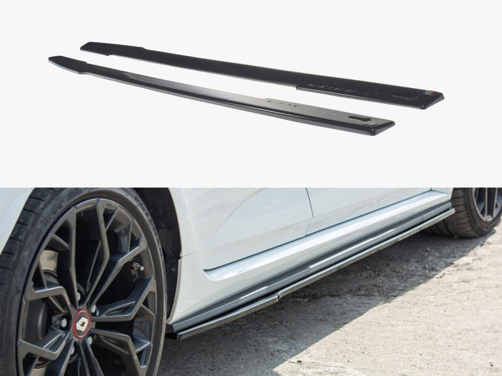 Side Skirts Diffusers Renault Megane MK4 RS - Carbon Look