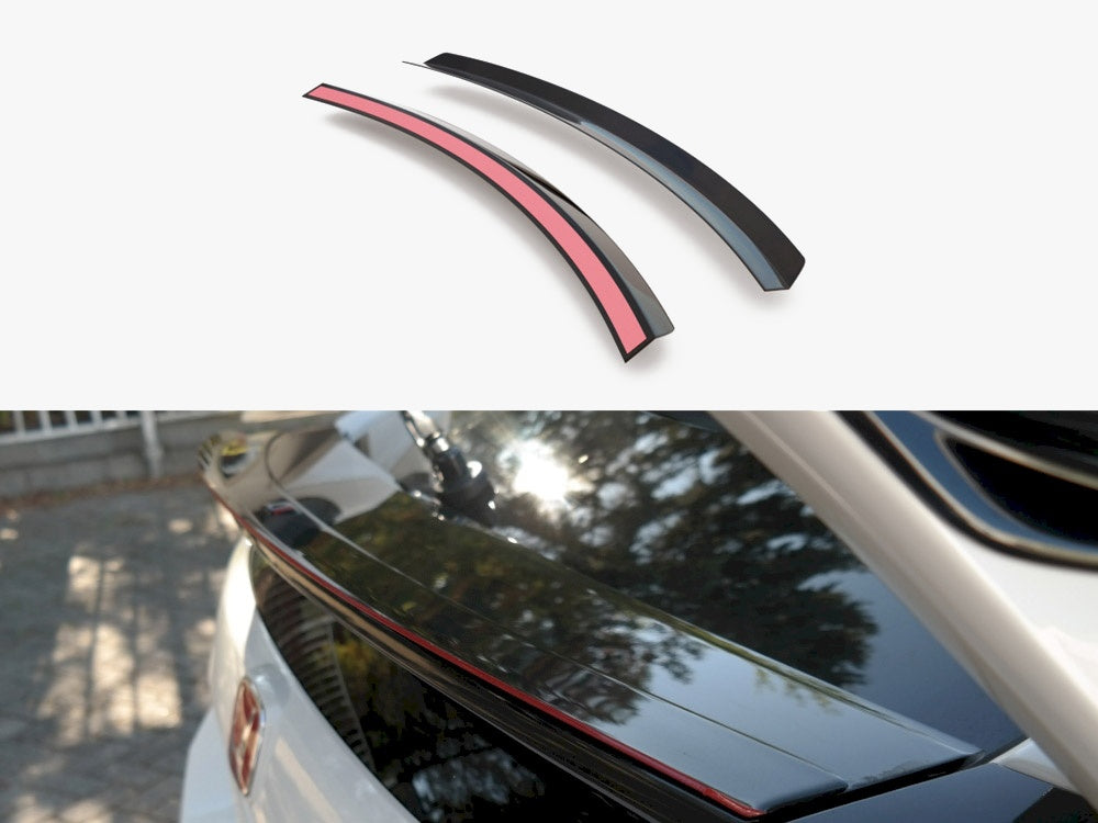 Bottom Spoiler CAP V.3 Honda Civic Type-R Mk10 - Carbon Look