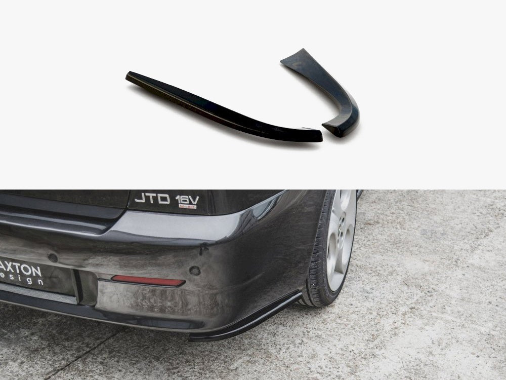 Rear Side Splitters Alfa Romeo 156 SW Facelift (2003-2006) - Carbon Look
