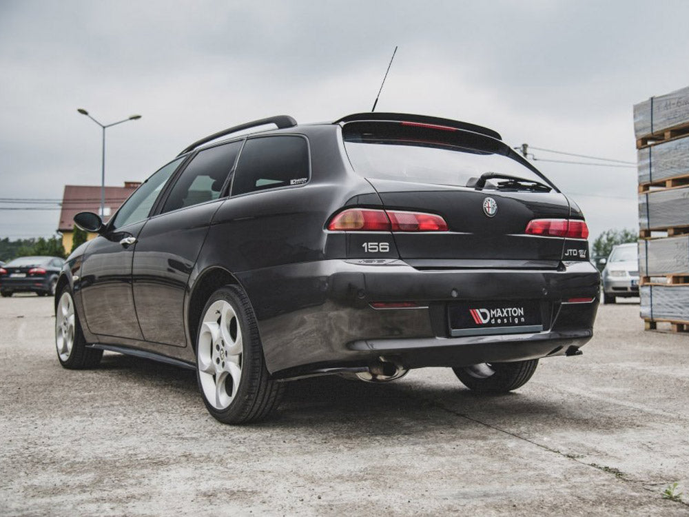 Rear Side Splitters Alfa Romeo 156 SW Facelift (2003-2006) - Carbon Look