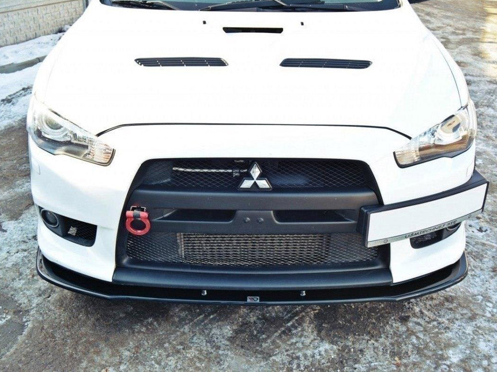 Front Splitter V.1 Mitsubishi Lancer EVO X (2007-2015) - Textured