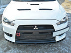 Front Splitter V.2 Mitsubishi Lancer EVO X (2007-2015) - Textured