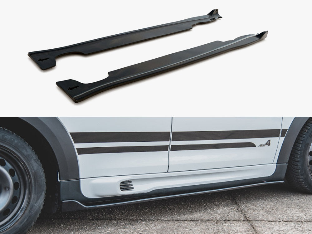Side Skirts Diffusers Mini Countryman JCW MK1 (2012-2016) - Carbon Look