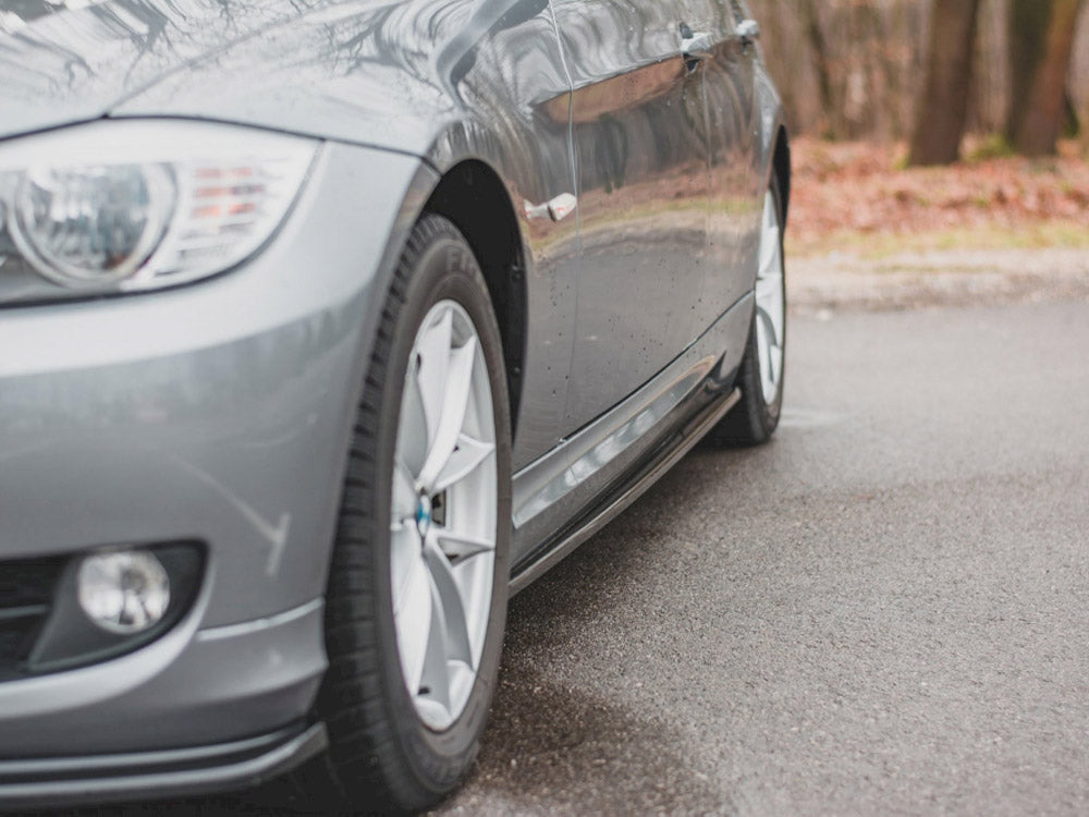 Side Skirt Diffusers Bmw 3 Series E91 Facelift (2008-2011) - Carbon Look