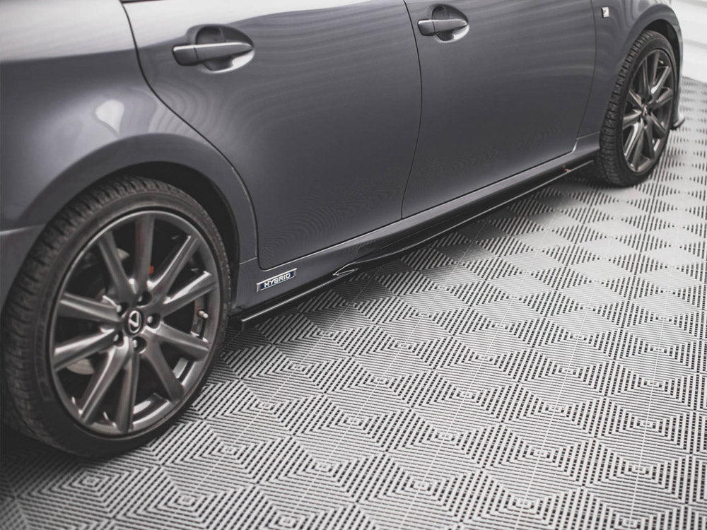 Side Skirts Diffusers Lexus GS F Sport MK4(L10) (2012-2015) - Carbon Look