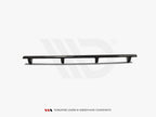 Central Rear Splitter (Vertical Bars) BMW 4 Coupe / Gran Coupe / Cabrio M-Pack F32 / F36 / F33 - Carbon Look