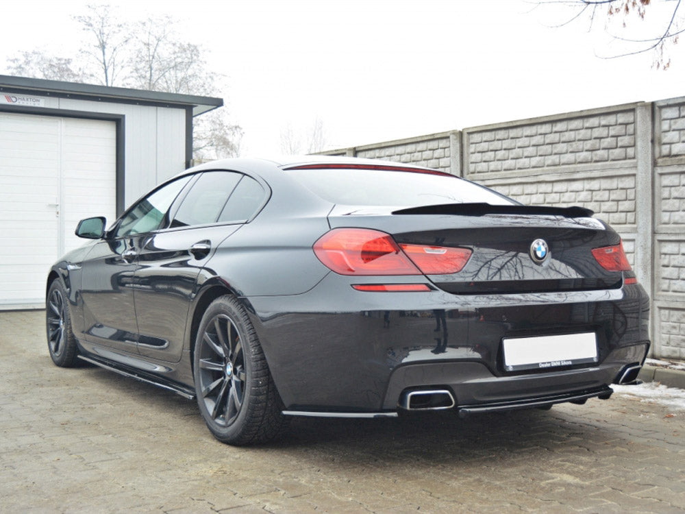 Central Rear Splitter (Vertical Bars) BMW 6 Gran Coupe M-Sport - Textured