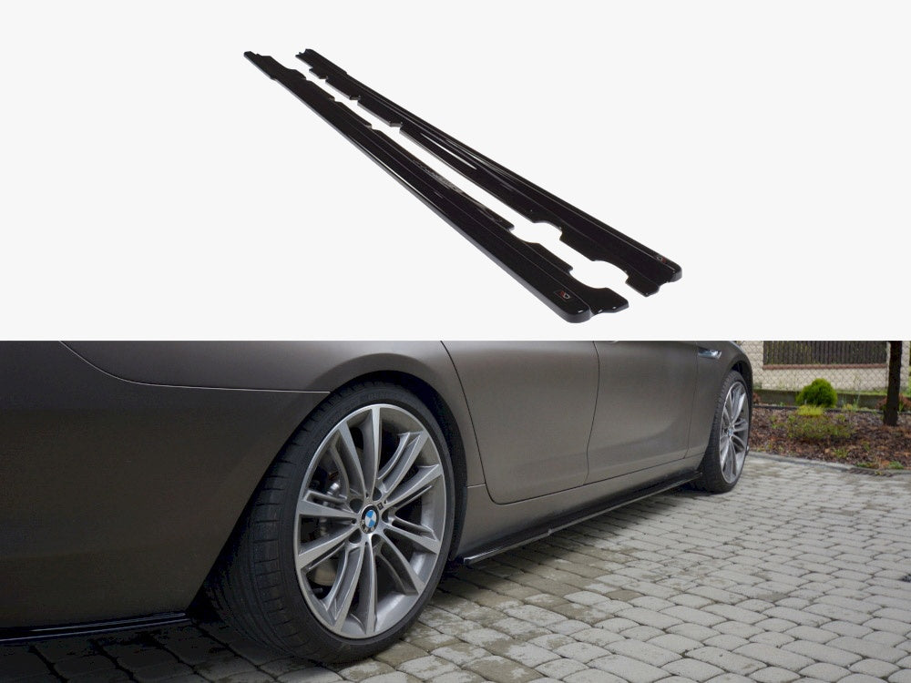 Side Skirts Diffusers BMW 6 Gran Coupe - Textured