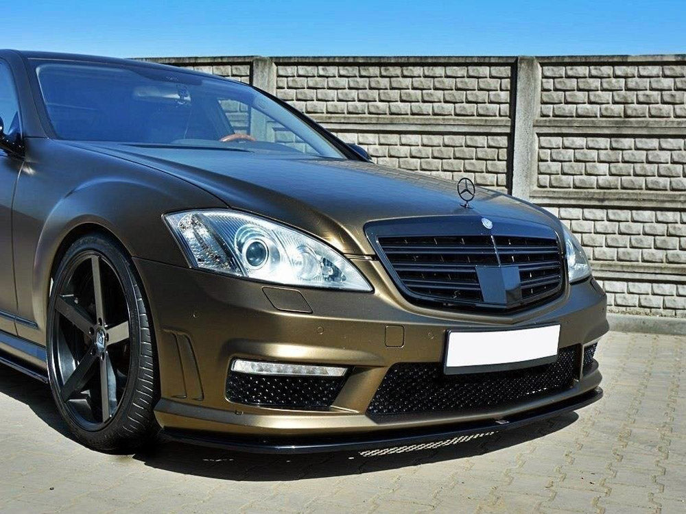 Front Splitter Mercedes S-class W221 AMG - Carbon Look