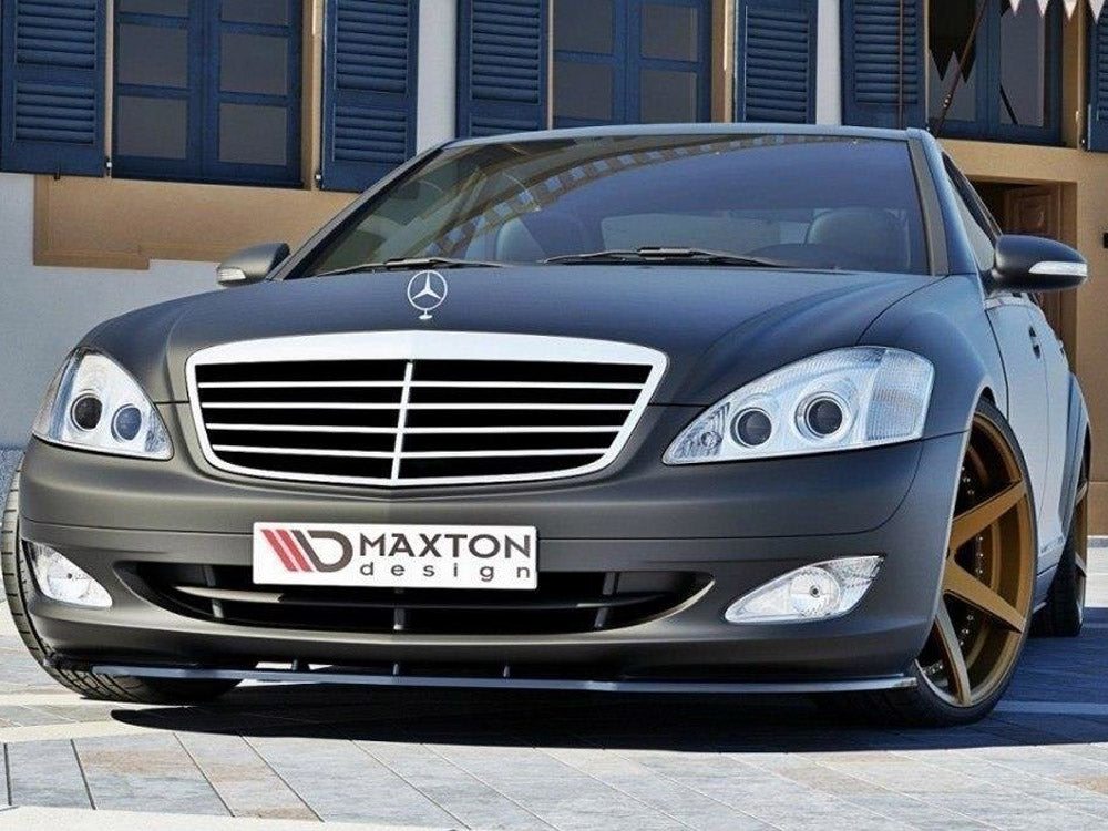 Front Splitter Mercedes S-class W221 - Carbon Look