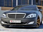Front Splitter Mercedes S-class W221 - Carbon Look