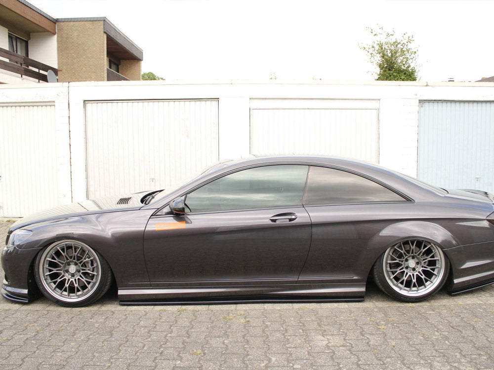 Side Skirts Diffusers Mercedes CL 500 C216 Amgline (2006-2010) - Textured