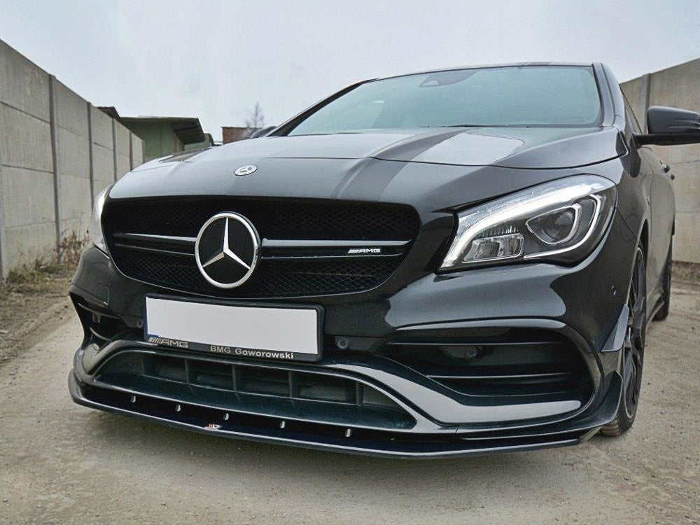 Front Splitter V.1 Mercedes CLA 45 AMG C117 (Facelift) (2017-UP) - Carbon Look