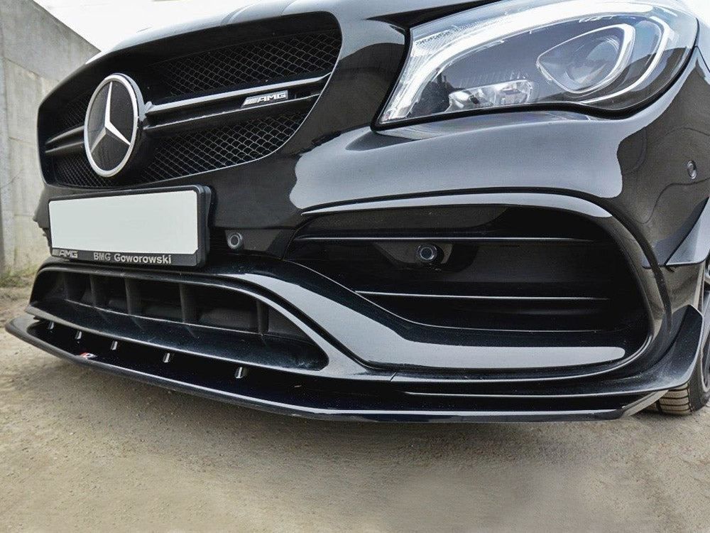 Front Splitter V.1 Mercedes CLA 45 AMG C117 (Facelift) (2017-UP) - Carbon Look