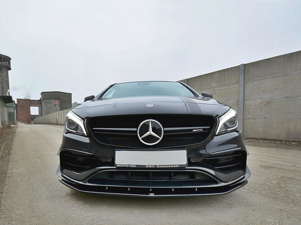 Front Splitter V.1 Mercedes CLA 45 AMG C117 (Facelift) (2017-UP) - Carbon Look