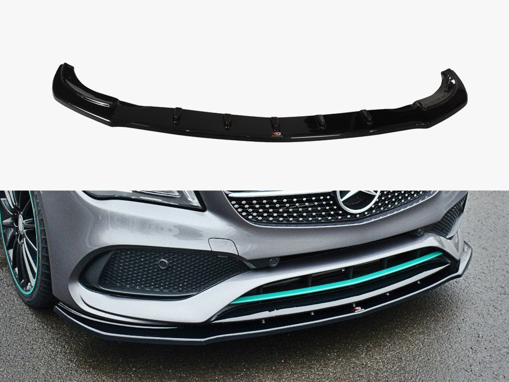 Front Splitter V.1 Mercedes-Benz CLA C117 AMG-Line Facelift - Textured