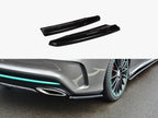 Rear Side Splitters Mercedes-Benz CLA C117 AMG-Line Facelift - Carbon Look