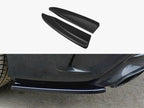 Rear Side Splitters Mercedes CLA A45 AMG C117 Facelift (2017-UP) - Textured