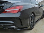 Rear Side Splitters Mercedes CLA A45 AMG C117 Facelift (2017-UP) - Textured