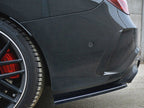 Rear Side Splitters Mercedes CLA A45 AMG C117 Facelift (2017-UP) - Textured
