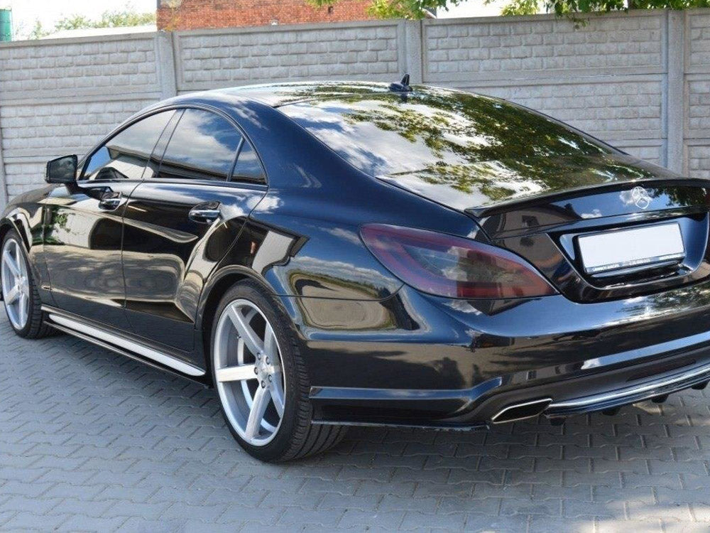Rear Side Splitters Mercedes CLS C218 Amg-line (2011-2014) - Carbon Look