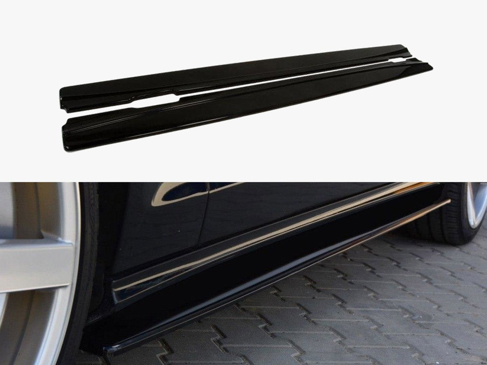 Side Skirts Diffusers Mercedes CLS C218 Amg-line (2011-2014) - Textured