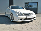 Front Splitter V.1 Mercedes CLS C219 55AMG Sedan (2004-2006) - Textured